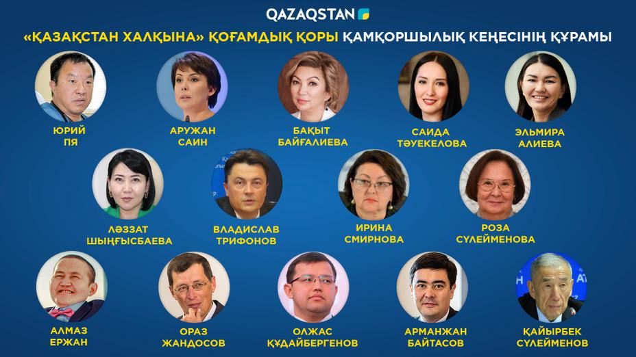 «Қазақстан халқына» қорының Қамқоршылық кеңесі бекітілді