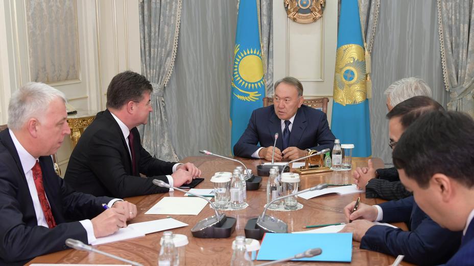 Нұрсұлтан Назарбаев Словакия Республикасының Сыртқы және Еуропа істері министрі Мирослав Лайчакпен кездесті