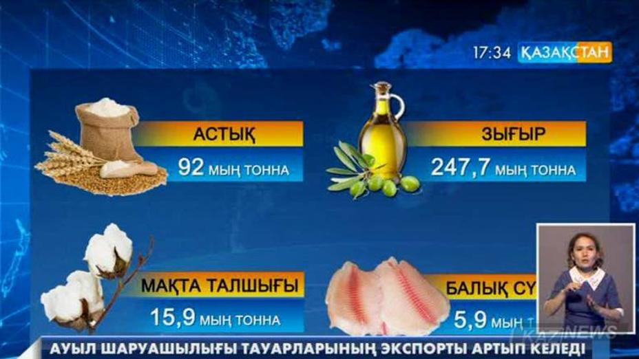 Былтыр еліміз Еуроодаққа 220 млн долларға жуық ауыл шаруашылығы өнімдерін экспорттады