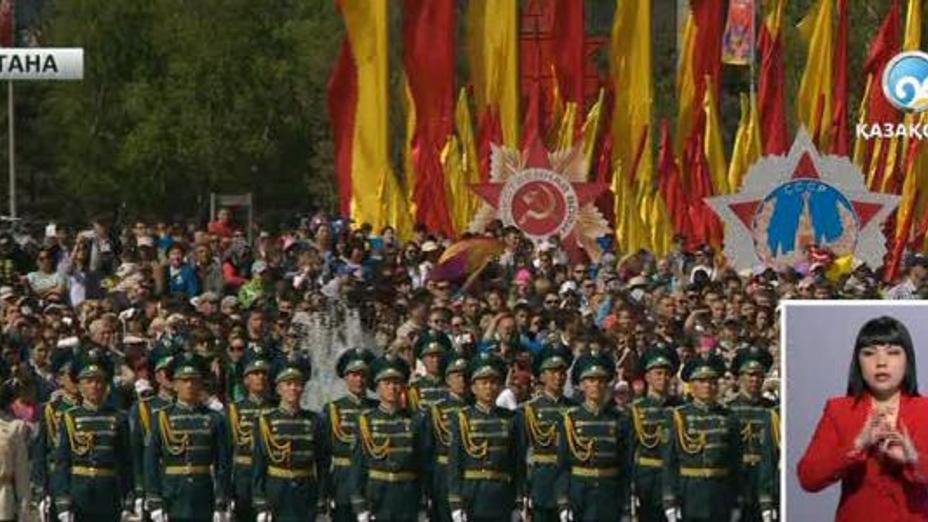 Н.Назарбаев: Жеңіс ерліктің, еңбектің, бірліктің арқасында келді