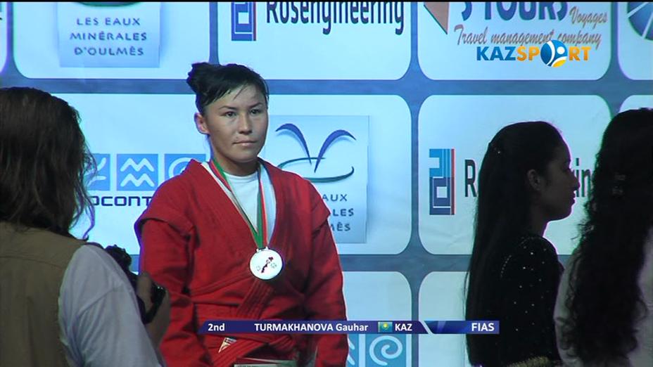 Гаухар Турмаханова принесла еще одно «серебро» Казахстану на чемпионате мира по самбо (ВИДЕО)