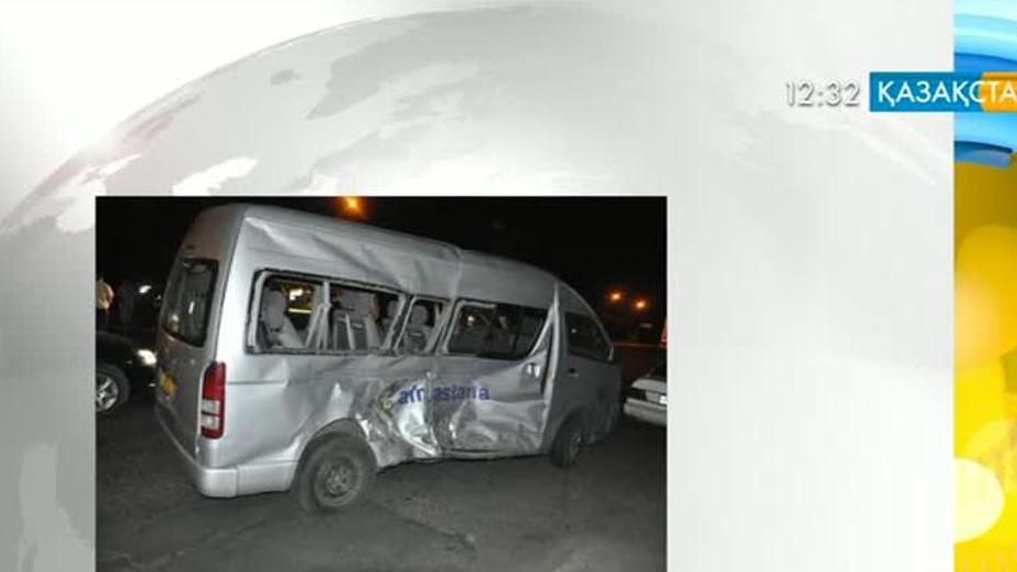 Әуе компаниясына тиесілі автокөлік апатқа ұшырады