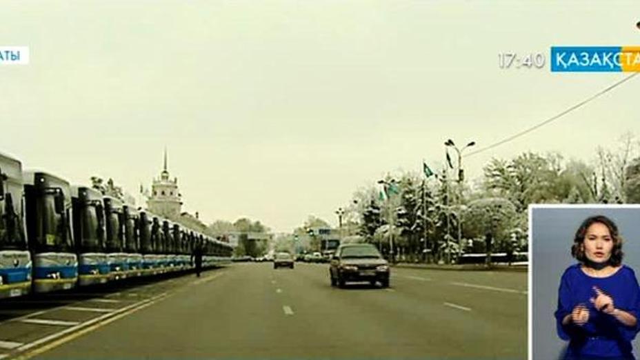 Алматы қаласындағы №2 автопарк көгілдір отынмен жүретін автобустармен толықты