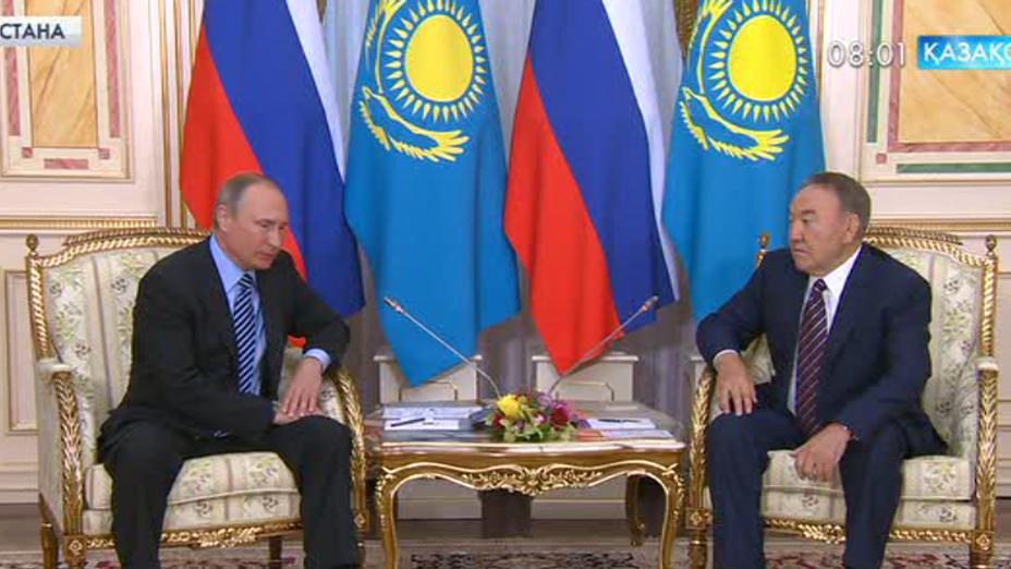 Мемлекет басшысы Қазақ еліне жұмыс сапармен келген Ресей Президенті Владимир Путинмен дидарласты